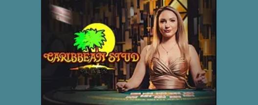Live Caribbean Stud Poker game at Karamba