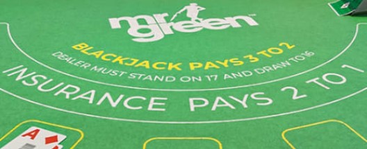 Zappit Blackjack game at Mr Green