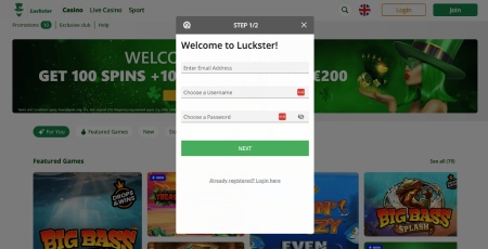 Luckster registration